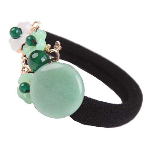 HONMEET Retro Haargummi Mit Blumen Und Perlen Damen Haarband Für Elegante Frisuren Für Alltag Partys Und Besondere Anlässe Für Haartypen Geeignet von HONMEET