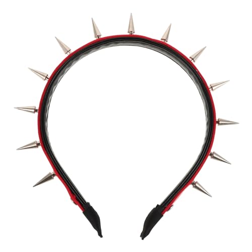 HONMEET Punk Nieten Stirnband Damen Goth Kopfschmuck Modisches Zacken Haarreif Für Halloween Cosplay Festival Robust Vielseitig von HONMEET