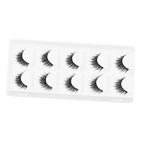 HONMEET 5paare Wimpernverlängerung Dicke Dichte Faserwimpern Für Frauen Mädchen Make-up-zubehör Natürliches Aussehen Einfache Anwendung von HONMEET