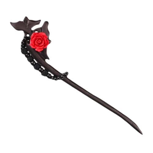 HONMEET Retro Sandelholz Haarstäbe Antike Holz Haarschmuck Für Elegante Hochsteckfrisuren Vintage Haarspangen Für Frauen Natürliche Holz-haaraccessoires von HONMEET