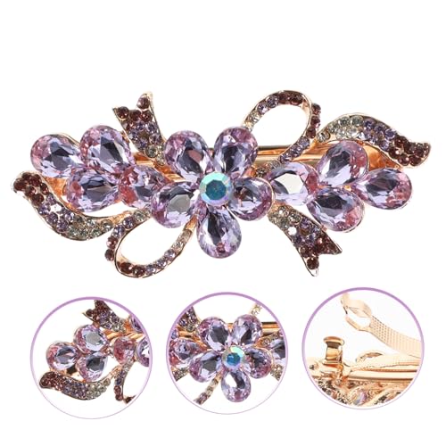 HONMEET Rhinestone Haarklammer Metall Haarspange für Damen Glitzernde Frisur Dekorative Haarschmuck für Dünnes Haar Geschenkidee von HONMEET