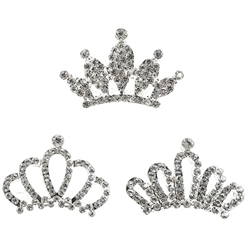 HONMEET Kronen-haarschmuck Für Mädchen Mit Strasssteinen Haarkamm-set Kopfbedeckung Für Geburtstage Hochzeiten von HONMEET