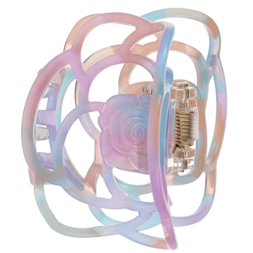 HONMEET Haarklammer Mit Rosenblüte Acetat Haarspange Mit Rosenhai Rutschfest Schmuck Für Hochzeit Und Alltag von HONMEET