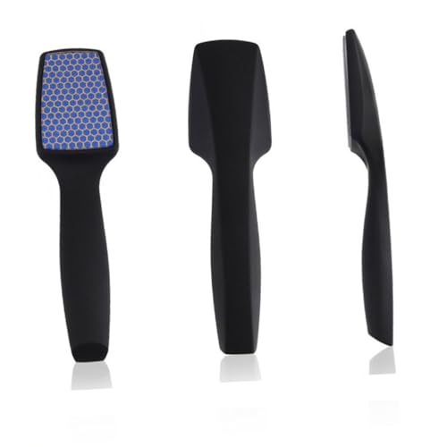 HONMEET Schleifwerkzeug Für Trockene Haut Tragbares Fuß-peeling-werkzeug Fuß-hornhaut-schaber Aus Für Damen Und Herren Schwarz von HONMEET