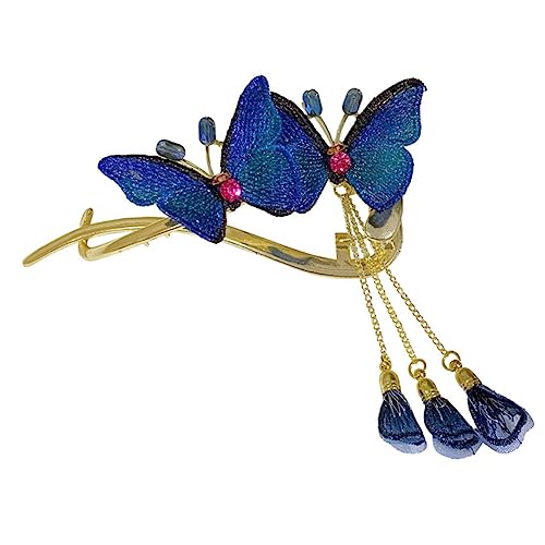 HONMEET Haarspange Metall Schmetterling Haarklammer Für Damen Haarschmuck Mit Quaste Für Dickes Haar Haarstyling-accessoire von HONMEET