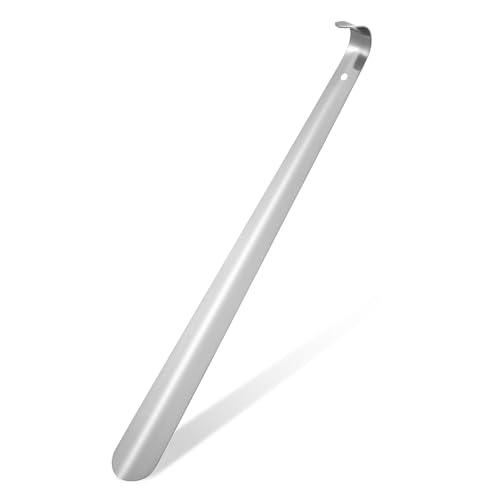 HONMEET Schuhlöffel Langgriff Robuster Metall Schuhanzieher Für Senioren Herren Damen Bequemer Schuhhelfer Mit Schlankem Design Einfach Zu Verstauen von HONMEET