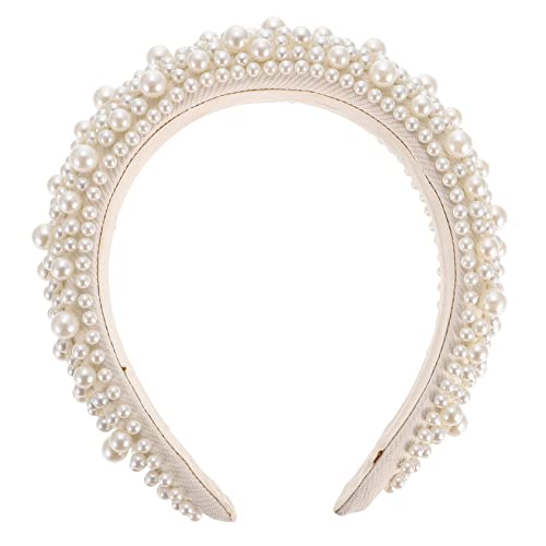 HONMEET Perlenhaarband Für Damen Kreativer Kopfschmuck Mit Perlendekoren Elegantes Stirnband Für Make-up Und Partys HONMEET Perlenhaarband Für Damen Kreativer Kopfschmuck Mit Perlendekoren Elegantes Stirnband Für Make-up Und Partys von HONMEET