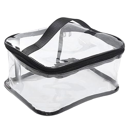 HONMEET Travel Kosmetiktasche Transparente Makeup Aufbewahrung Für Damen Portable Toilettentasche Mit Reißverschluss Für Reisen Alltag Und Hochzeiten Und Handlich von HONMEET