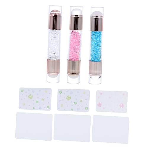 HONMEET 3er Satz Doppelkopf Nailart Stempel Silikon Diy French Maniküre Zubehör Für Nägel Gestaltung Werkzeuge von HONMEET