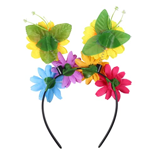 HONMEET Sonnenblumen Kopfschmuck Für Junge Mädchen Party-haarreif Mit Exquisiter Verarbeitung Leicht Und Komfortabel Zu Tragen Sorgt Für Fröhliche Atmosphäre Als Foto-requisit Für von HONMEET