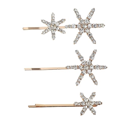 HONMEET Stern-haarspangen-set 3-teilig Für Damen Stern-haarspange Glamouröser Haarschmuck Für Partys von HONMEET