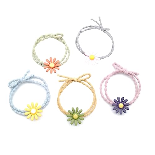 HONMEET 30 Stück Kleine Gänseblümchen-haarbänder Mit Elastischem Haargummi Pferdeschwanzhalter Für Frauen Und Mädchen von HONMEET