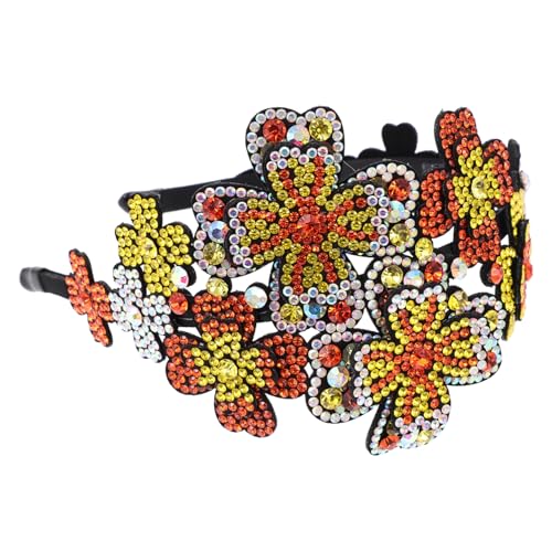 HONMEET Blumen-haarband Mit Strasssteinen Für Frauen Breiter Rutschfester Und Eleganter Haarschmuck Für Partys Hochzeiten Und Besondere Anlässe von HONMEET