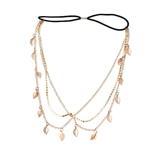 HONMEET Strass Stirnband Aus Legierung Für Frauen Mit Ketten-design Als Kopfschmuck Für Hochzeit Und Party von HONMEET