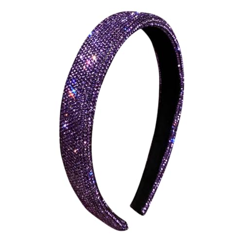 HONMEET Strass Stirnband Damen Haaraccessoire für Mädchen Hochzeits und Party Kopfschmuck Zartes Retro Stirnband Glänzendes Haarband mit Strass von HONMEET