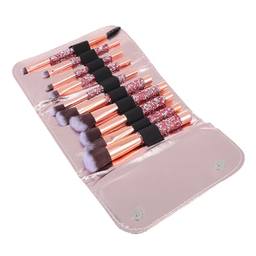 HONMEET Teiliges Professionelles Make-up-pinselset mit Funkelnden Strasssteinen Vielseitige Schminkpinsel für Damen Tragbare Beauty-zubehör für Präzises Auftragen von Puder und Foundation von HONMEET