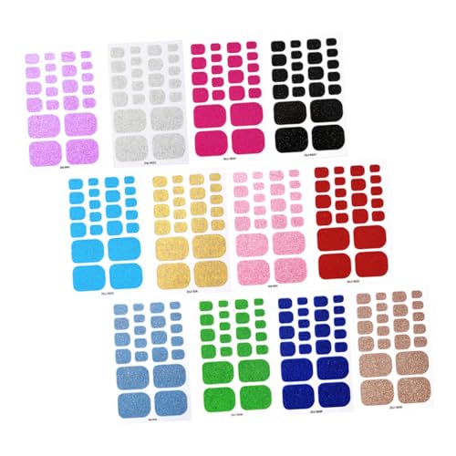 HONMEET Wasserfeste Nagel-aufkleber Für Zehen Selbstklebend Einfache Anwendung Atmungsaktives Material Vielseitig Einsetzbar Für Jeden Anlass von HONMEET