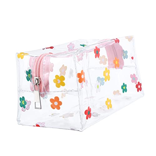 HONMEET Transparente Kosmetiktasche Aus PVC-Material Kosmetik-Aufbewahrungstasche Tragbare Make-up-Tasche Kosmetik-Organizer Kulturbeutel Für Reisen von HONMEET