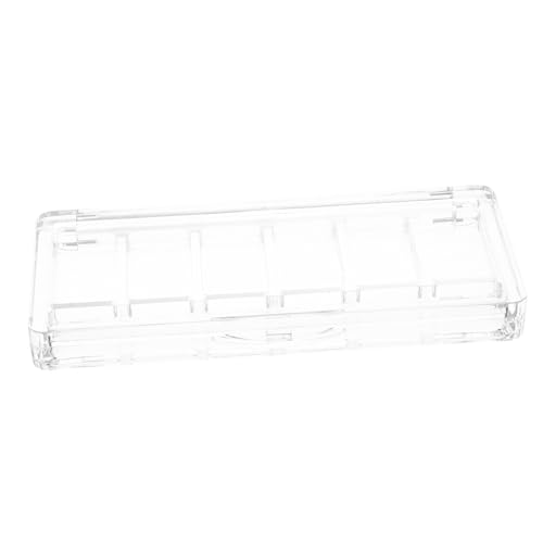 HONMEET Transparente Make up Palette aus Kunststoff mit Fächern Reise eyeshadow organizer Vielseitige Lidschatten Blush palette Kompakt und Langlebig für Unterwegs von HONMEET
