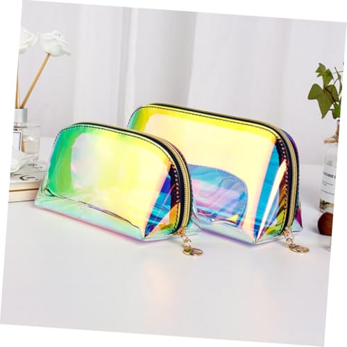 HONMEET Transparente wasserdichte Kosmetiktasche Klein mit Schimmerndem Glanz Praktische Make up Aufbewahrungstasche für Frauen und Damen für Alltag Party und Reisen HONMEET Transparente wasserdichte Kosmetiktasche Klein mit Schimmerndem Glanz Praktische Make up Aufbewahrungstasche für Frauen und Damen für Alltag Party und Reisen von HONMEET