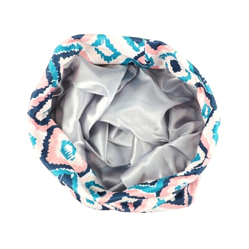 HONMEET Satin Schlafhaube Für Damen Verstellbare Haarhaube Zum Schutz Bei Nacht Für Makeup Und Gesichtspflege Weich Und Langlebig Unisex Design Elegantem Stil von HONMEET