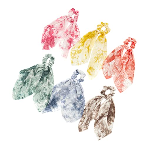 HONMEET 6 Stück Batik-stoff-haargummis Pferdeschwanzhalter Elastisches Stirnband Für Frauen von HONMEET