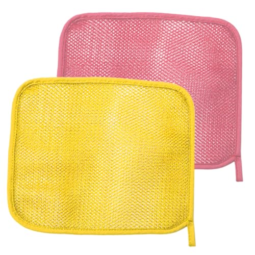 HONMEET 2stücke Afrikanische Peeling Duschsponge Doppellagiges Nylon Badetuch Für Körper Und Rückenreinigung Schnelle Schaumbildung Wiederverwendbar Und Langlebig Zufällige Farben von HONMEET