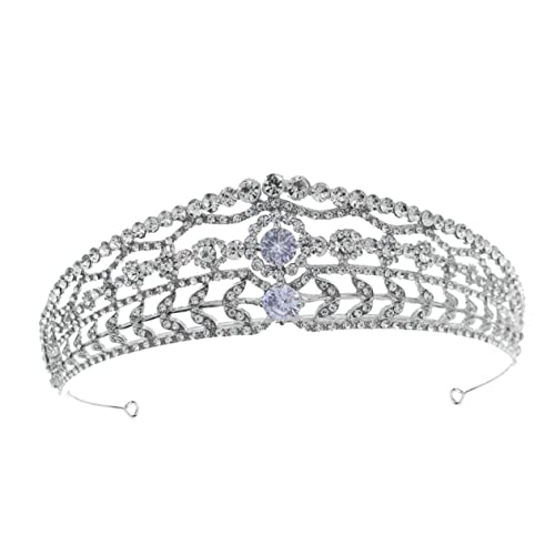 HONMEET Krone Für Frauen Brautkronen Weibliche Hochzeitskrone Hochzeit Weibliche Tiara Krone Für Frauen Ornament Retro Crown Kopfschmuck Party Haar Zubehör von HONMEET