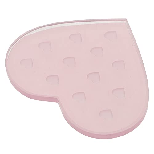 HONMEET Wimpern-Klebestation Wimpern-Organizer Wimperntransplantationsdichtung Peitschenhalter Palette mit Wimpernkleber Klebstoff werkzeug wimpern pad Wimpernverlängerungspad Glas Rosa von HONMEET