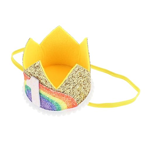 HONMEET Zahlen-babykrone Geburtstagskrone Performance-krone Kinder-tiara Kopfschmuck Für Geburtstagspartys von HONMEET