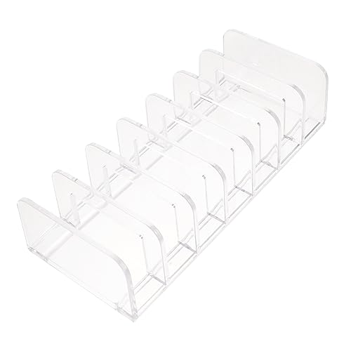 HONMEET Kosmetik-organizer Für Make-up-paletten Transparenter Lidschatten-paletten-organizer Mit Sieben Fächern Für Schminktische Und Arbeitsplatten Make-up-palettenhalter Für Badezimmer u von HONMEET