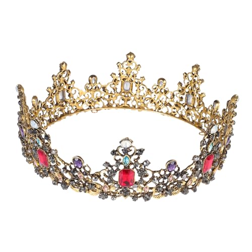 HONMEET Klassisches Strass-kronen-stirnband Für Hochzeit Kopfschmuck Königskrone Für Frauen Und Mädchen von HONMEET