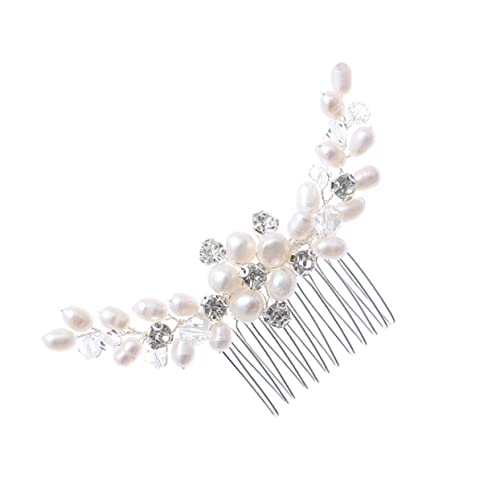 HONMEET Handgefertigter Haarschmuck Mit Perlen Und Strass Für Braut Eleganter Hochzeitshaarschmuck Für Besondere Anlässe Und Brautjungfern von HONMEET