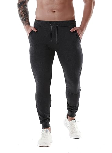 HOOD CREW Jogginghose Herren Sporthose Fitness Training Slim Fit Hose mit Taschen von HOOD CREW