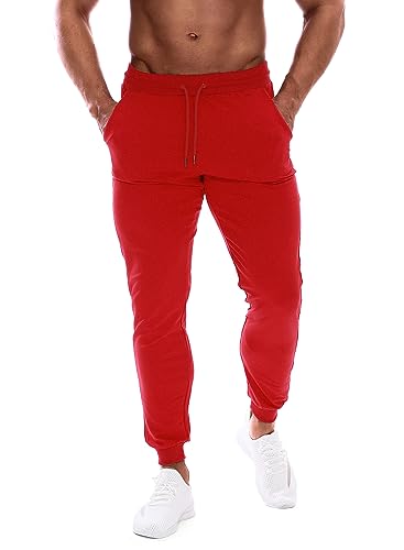 HOOD CREW Jogginghose Herren Sporthose Fitness Training Slim Fit Hose mit Taschen von HOOD CREW