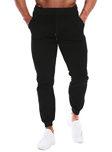 HOOD CREW Jogginghose Herren Sporthose Fitness Training Slim Fit Hose mit Taschen von HOOD CREW