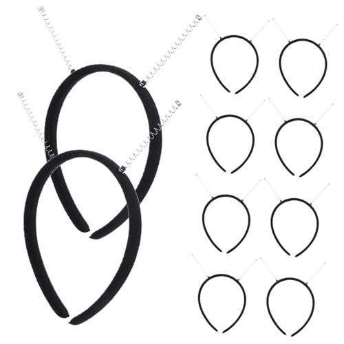 HOODANCOS 10 Stück Haarband Mit Feder Außerirdische Kopfbedeckung -kostümzubehör Black Pp von HOODANCOS