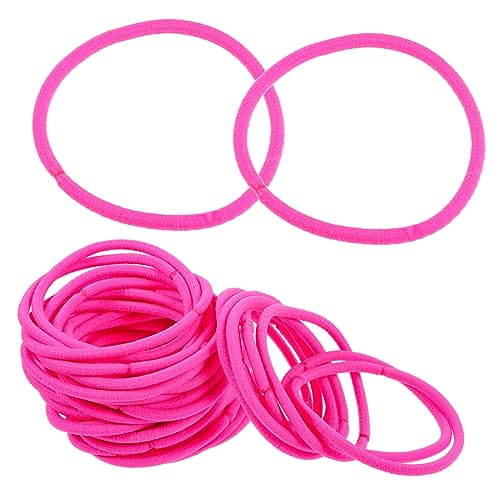 HOODANCOS 100stücke Nylon Haargummis Fluoreszierendem Elastische Pferdeschwanzhalter Für Frauen Und Junge Mädchen Für Sport Gymnastik Und Freizeitaktivitäten von HOODANCOS