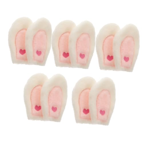 HOODANCOS 10stücke Plüsch Hasenohren Haarreif Dekoration Für Bastelarbeiten Süße Zubehör Für Ostern Kinderfeiern Und Kreative Projekte von HOODANCOS