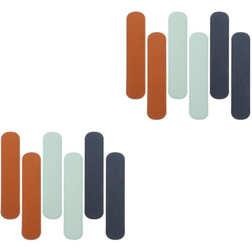 HOODANCOS 12stücke Pu Leder Stifthülle Für Füllfederhalter Und Kugelschreiber Praktische Und Tragbare Einzelpen-Halterung Für Büro Und Unterwegs von HOODANCOS