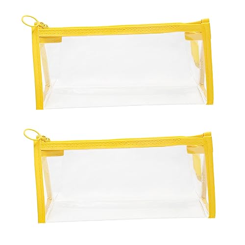 HOODANCOS PVC-schreibwarentasche 2-teilige Kosmetiktasche Federmäppchen Mit Reißverschluss Leicht Zu Tragen von HOODANCOS