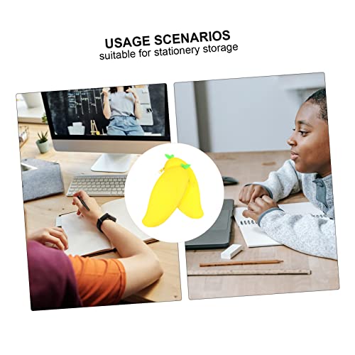 HOODANCOS 2 Stück Silikon Federmäppchen Große Kapazität Kreatives Stifte Etui für Schüler Lehrer Aufbewahrung Schreibwaren Organizer von HOODANCOS