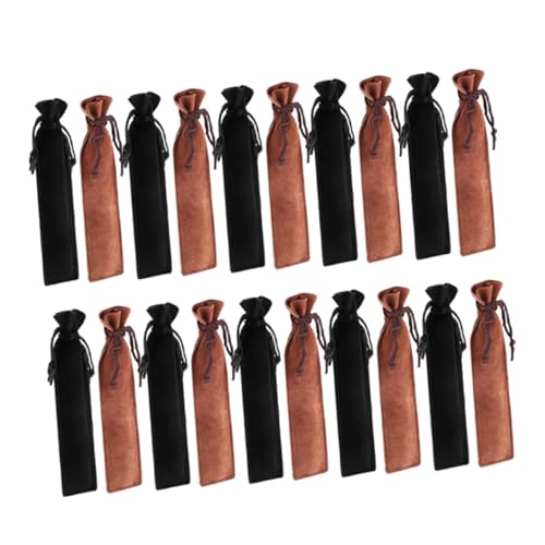 HOODANCOS 20 Stück Kordelzug Stifttaschen Kratzfeste Geschenkbeutel zur Stiftverpackung Praktische Stifttaschen aus Verschleißfestem Material für Stifte und Bleistifte für Schule und Büro von HOODANCOS