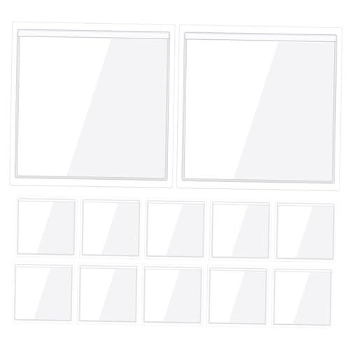 HOODANCOS 20 Stück Kunststoffhüllen für Karten Selbstklebend Vinyl Kartenhüllen mehrere Tasche Haftkartenhalter Visitenkarteninhaber Kreditkartenorganisator PVC Transparent von HOODANCOS