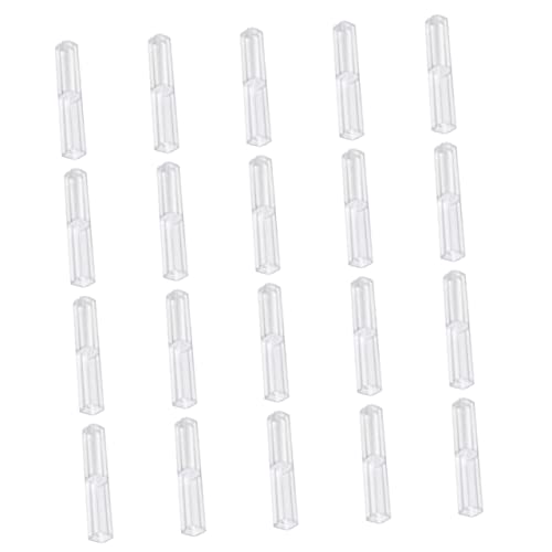 HOODANCOS Klares Stifteetui 20 Stück für Erwachsene und Kinder Transparent Kunststoff Aufbewahrungsbox für Kugelschreiber Bleistifte und Gelstifte von HOODANCOS