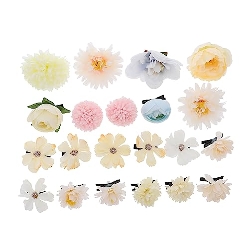 HOODANCOS 21stücke Seidenblumen Haar Clips Für Frauen Haarspangen Junge Mädchen Haarspange Frauen Haarspange Blumen Haarspangen Haarclip Haarschmuck Für Blume Clips Für Haare Styling von HOODANCOS