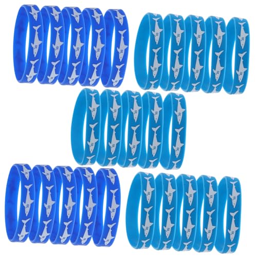 HOODANCOS 25 Stück Teiliges Silikonarmband Bunte Bedruckte Wristbands mit Auffälligem Robust und Bequem für Partys Karneval und Festival Outfits Unisex Armbänder Zufällige Zufällige Farbe von HOODANCOS