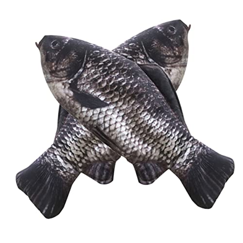 HOODANCOS 2stücke Kreativer Katzenfisch Stiftbeutel Simuliertes Fischspielzeug Für Katzen Vielseitiger Snackbehälter Für Haustiere Leicht Und Handlich Für Erwachsene von HOODANCOS