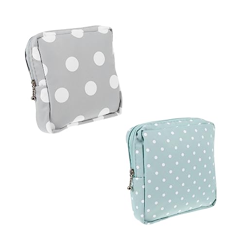 HOODANCOS 2stücke Menstruationsbeutel Für Damenbinden Mit Reißverschluss Für Münzen Schlüssel Medikamente Und Ohrhörer Kleine Tasche Geeignet Für Teenager Mädchen Frauen Und Damen von HOODANCOS