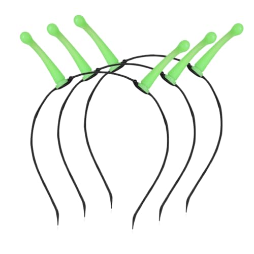 HOODANCOS 3 Stück Stirnband Haarspangen Weltraum Party Dekorationen Kostüm Kopfbedeckung Stirnband Kostüm Zubehör Damen Lustige Stirnbänder Zubehör Grüner Kunststoff von HOODANCOS
